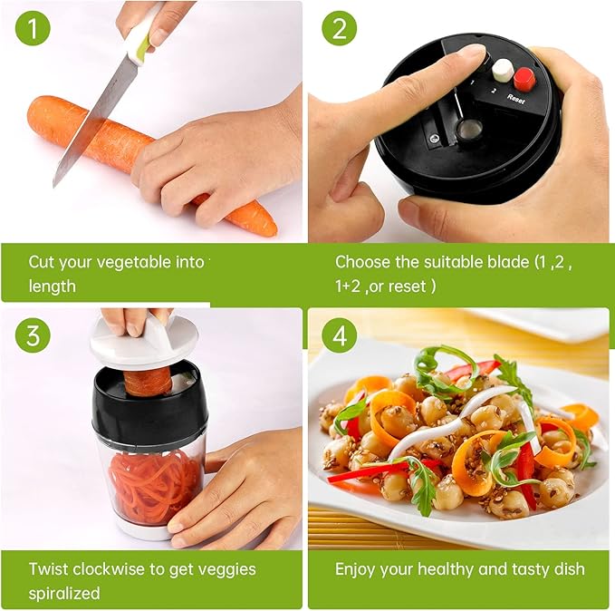 Taietor de legume si fructe cu recipient pentru colectare, Zola®, grosime reglabila, 400 ml, negru cu alb Taietor de legume si fructe cu recipient pentru colectare, Zola®, grosime reglabila, 400 ml, negru cu alb